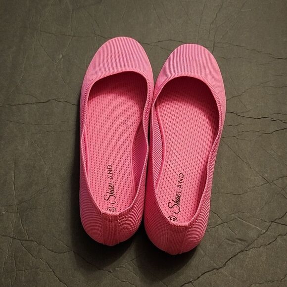 BRAND NEW SHOE LAND EVER MEMORY ROUND TOE KNITTEED WOMEN'S FLAT SHOE - Picture 4 of 16